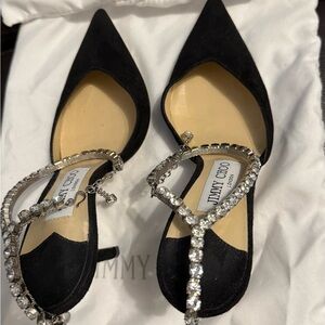 Jimmy Choo Saeda Black Heels